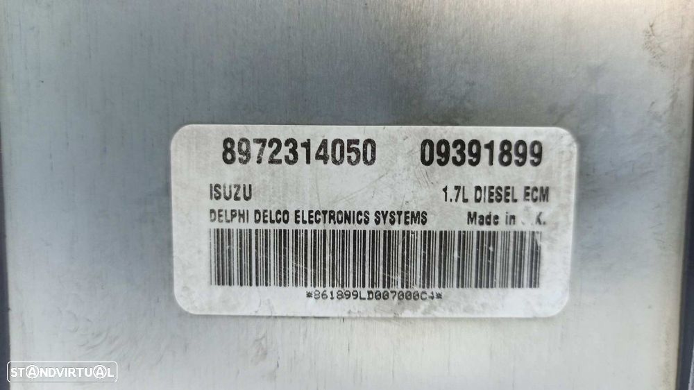 CENTRALINA DO MOTOR UCE OPEL ASTRA G BERLINA CLUB - 5