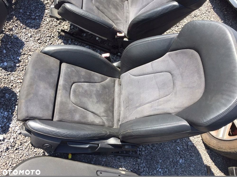 AUDI A4 B8 FOTELE KANAPA PÓŁSKÓRA ALCANTARA S-LINE - 7