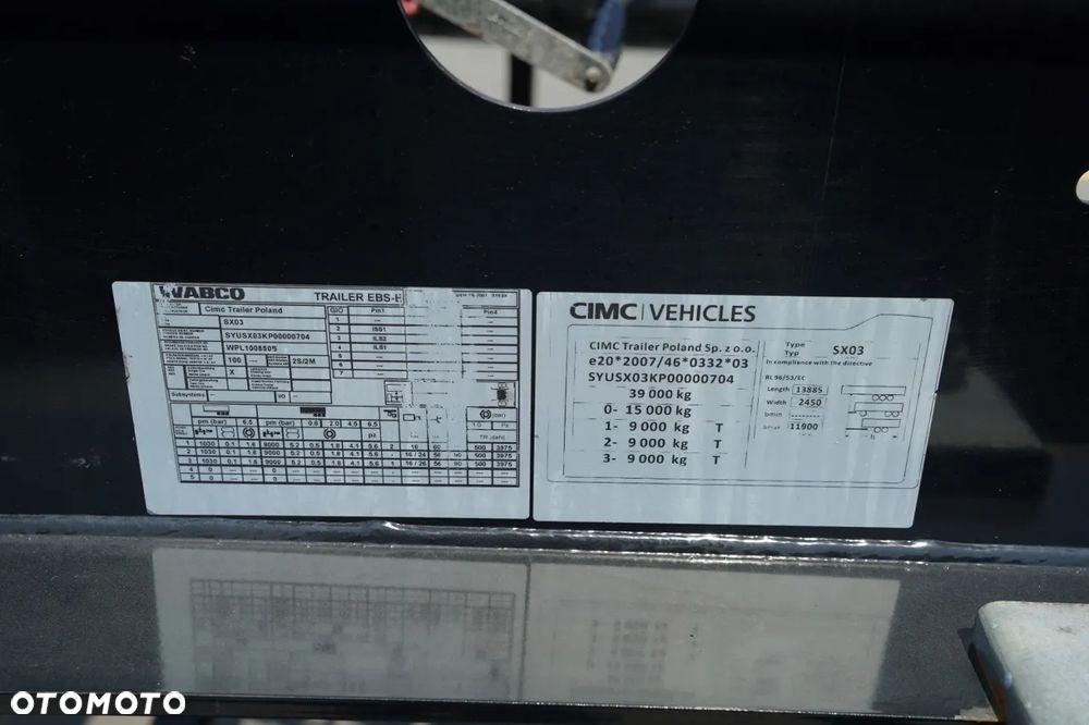 CIMC SX03 / NACZEPA PODKONTENEROWA / UNIWERSALNA / ROZSUWANY PRZÓD / DO WSZYSTKICH KONTENERÓW - 29