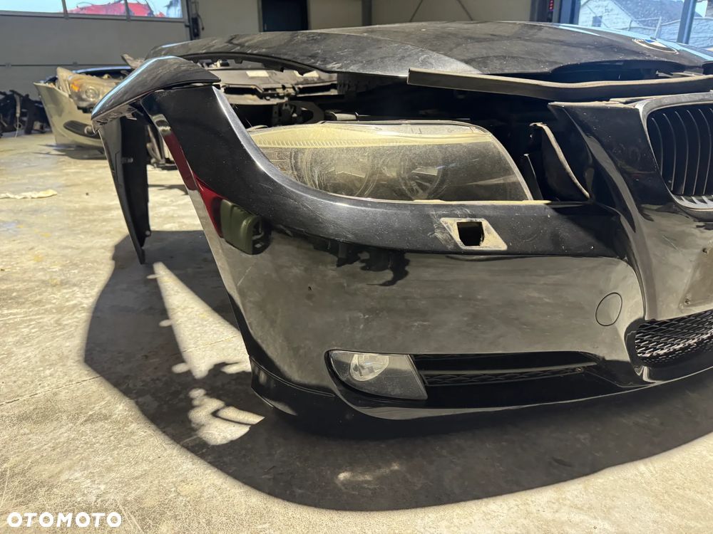 PRZÓD KOMPLETNY ZDERZAK MASKA PAS REFLEKTOR BMW E90 E91 LIFT BLACK SAPPHIRE - 8