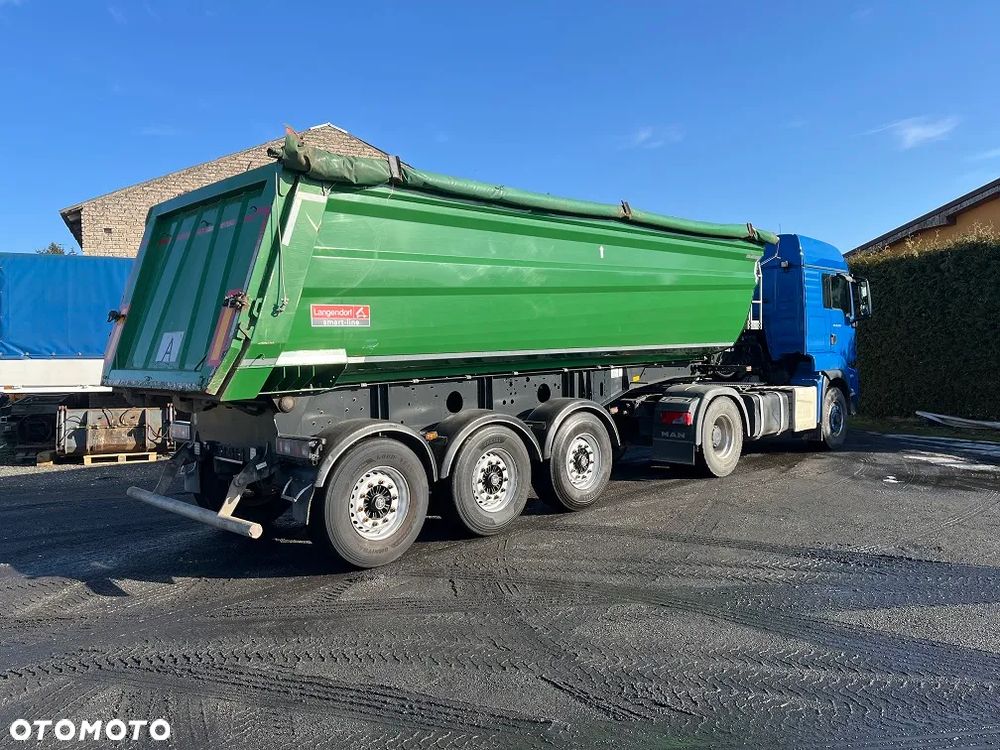 Langendorf SK stalowa 28m3 Hardox rynna 2018 naczepa wywrotka stal z NIEMIEC - 19