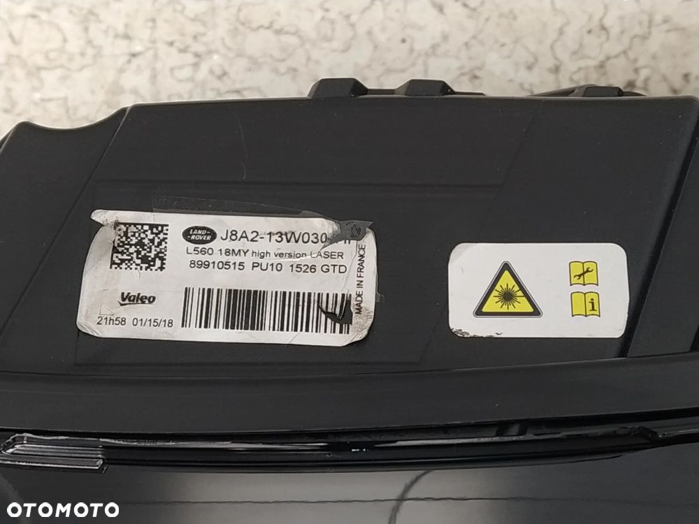 RANGE ROVER VELAR L560 REFLEKTOR LAMPA HIGH VERSION LASER LEWA EUROPA PRZETWORNICA KOMPLETNA ORYGINAŁ - 10