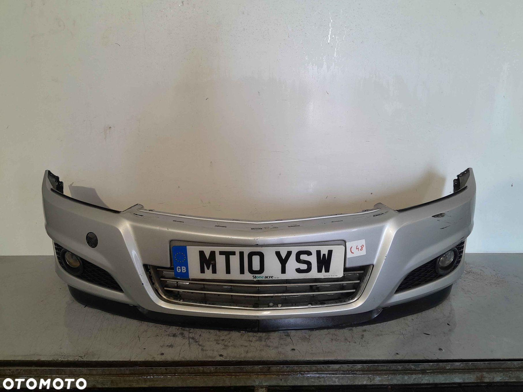 @ ZDERZAK PRZÓD PRZEDNI OPEL ASTRA H 3 III Z157 Z176 SREBRNY LIFT FL - 1