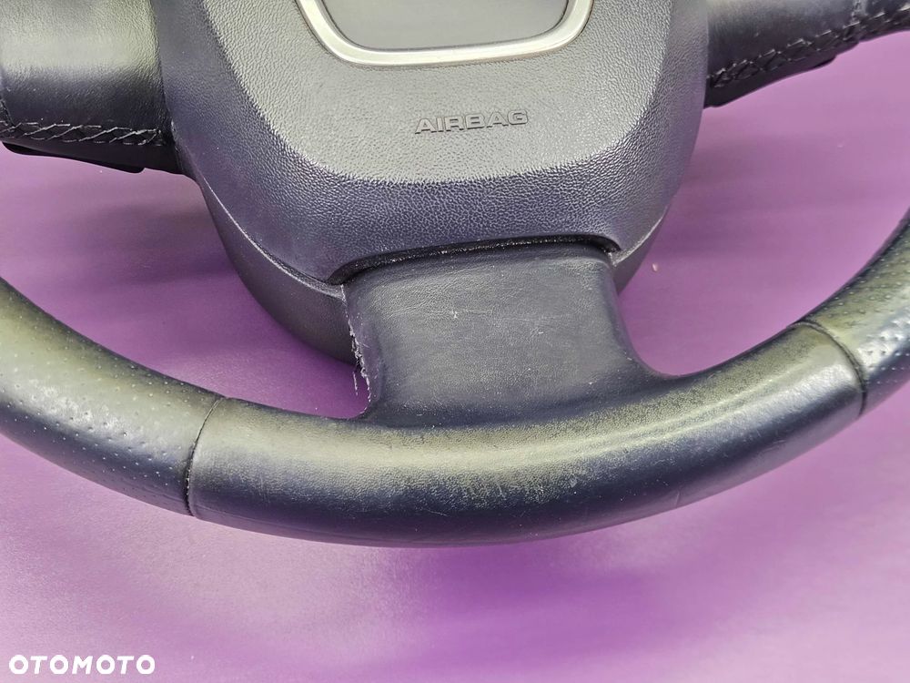 Kierownica Trzy 3 Ramienna Czarna Pikowana Skóra Łopatki Automat Air Bag Poduszka AUDI A6 C6 A4 B7 A3 8P - 15