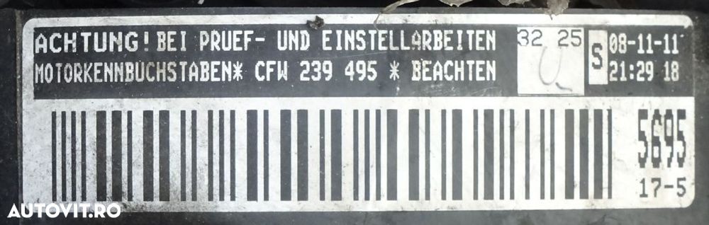 Motor Volkswagen Polo 1.2 TDI CFW din 2011 fara anexe - 2