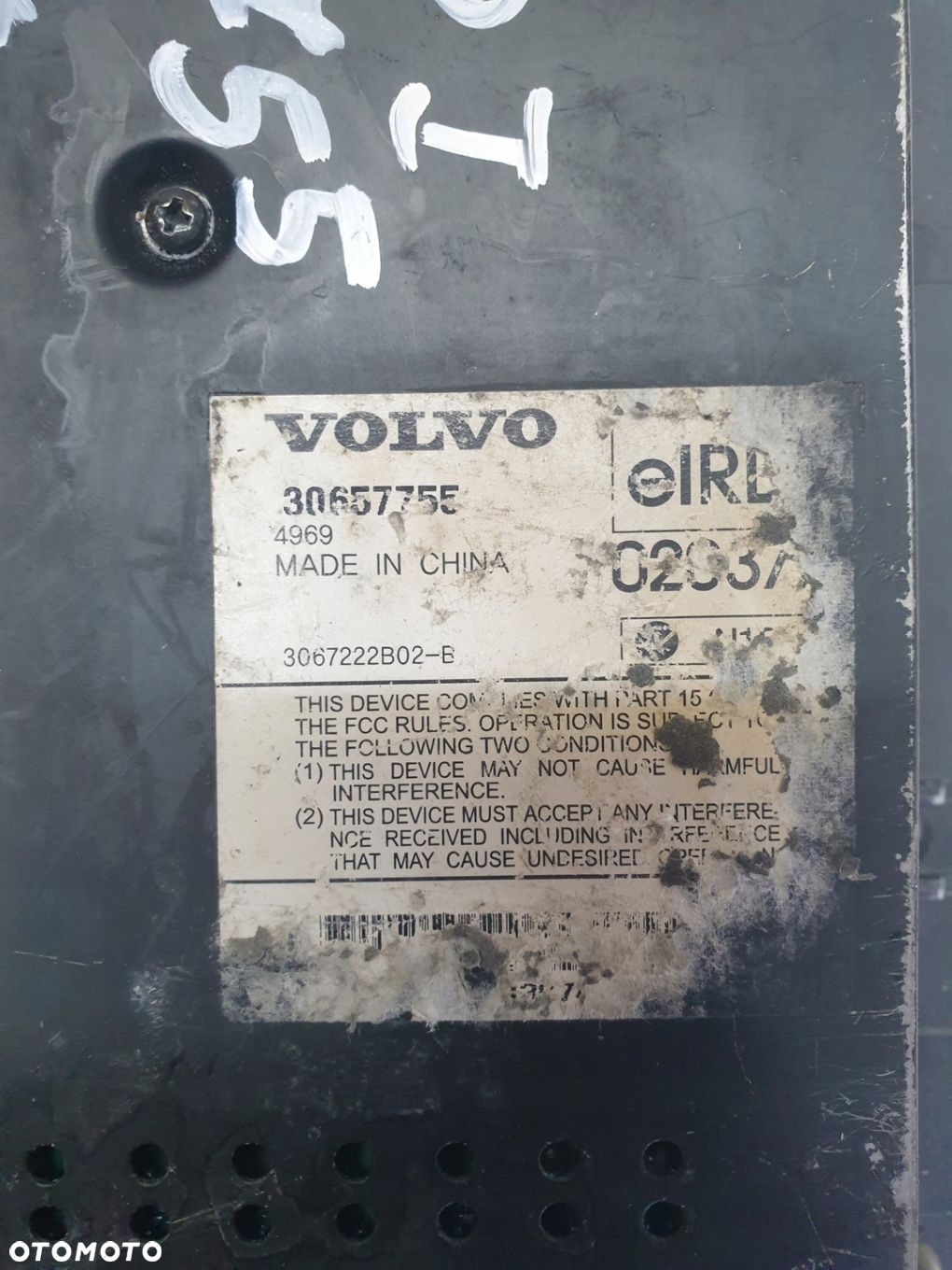 WZMACNIACZ RADIA VOLVO XC90 I 30657755 - 2