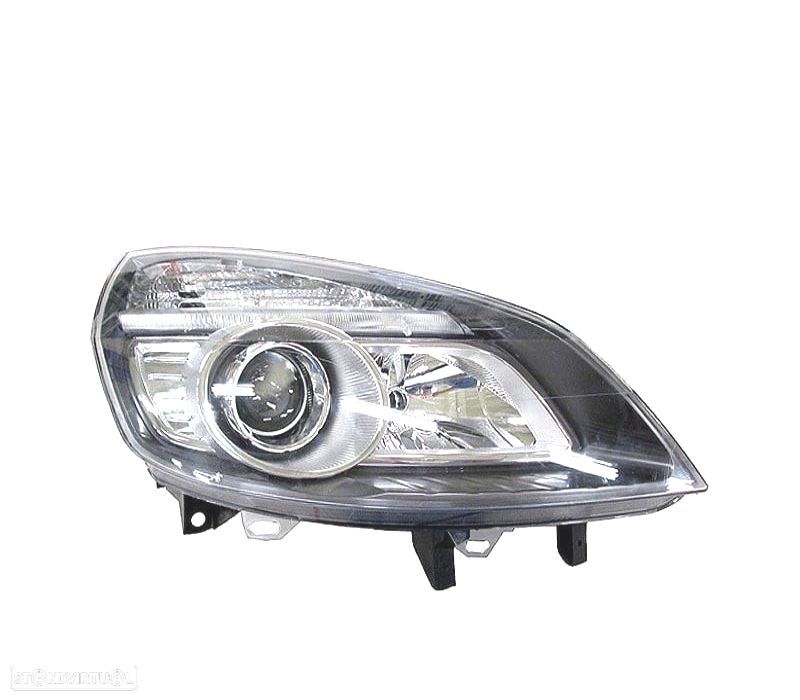 FAROL DIR RENAULT SCENIC II 05-08 FUNDO PRETO - 1
