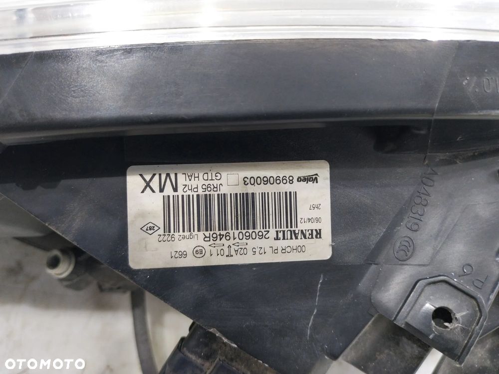 RENAULT SCENIC III LIFT 13- LAMPA LEWA PRZÓD PRZEDNIA 260601946R - 5