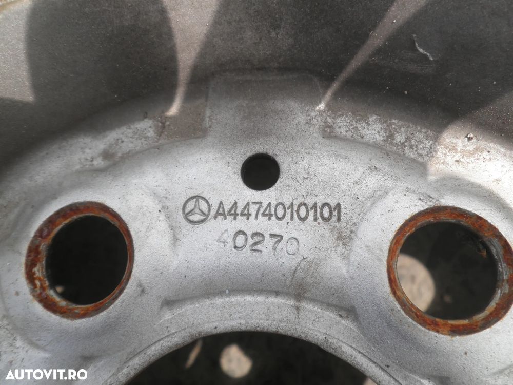 Set jante 16" Mercedes Vito W447 + anvelope 205/65/16 DOT 2024 A4474010101 6.5J ET52 - 2
