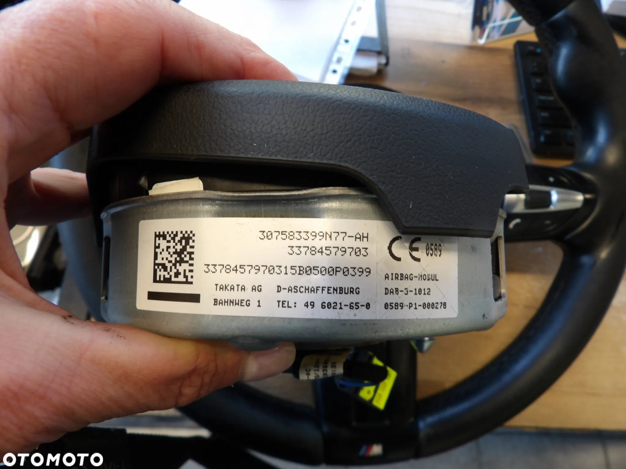 BMW - F20*,F30* - KIEROWNICA  M PAKIET - MULTIFUNKCJA - PODUSZKA AIRBAG - KOMPLET - 7850406 - 8