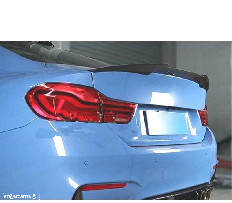 LIP SPOILER BMW F82 M4 13-18 M PERFORMANCE PRETO BRILHANTE ABS - 2