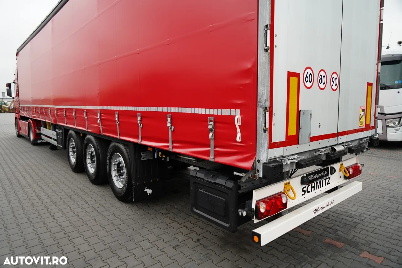 Scania R 450 / KIT / + SCHMITZ / CORTINĂ STANDARD / AXĂ RIDICABILĂ / ACOPERIȘ RIDICABIL / 2022 RIDICABIL - 11