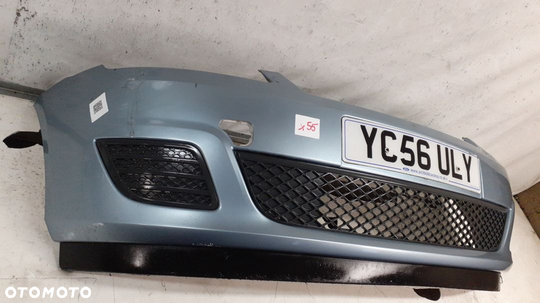 + ZDERZAK PRZÓD PRZEDNI DO FORD FIESTA MK6 VI LIFT FL J4 BŁĘKITNY - 2
