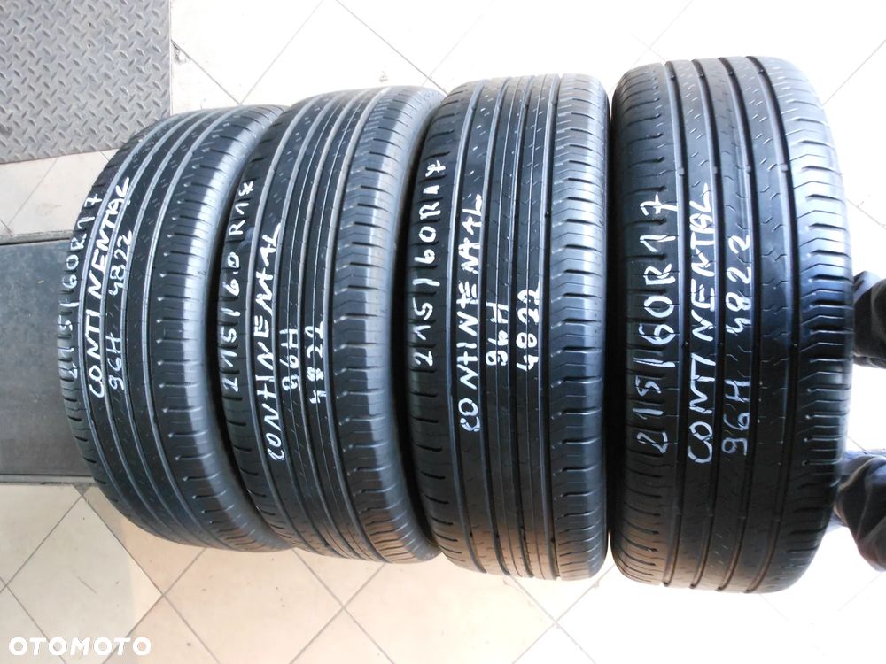 Opony 215/60r17 continental conti eco contact 5 2x6,7mm 2x6,2mm lato komplet - 1
