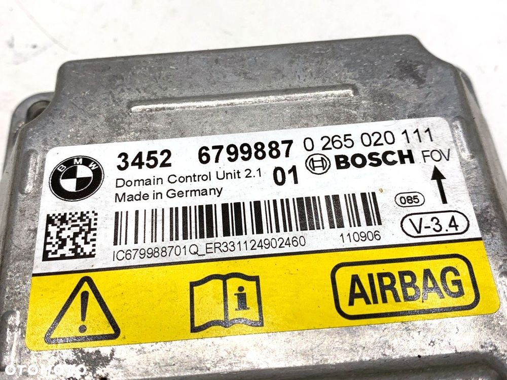 SENSOR AIRBAG  BMW 5 Touring (F11) 2009 - 2017 530 d xDrive 190 kW [258 KM] olej napędowy 2011 - - 4