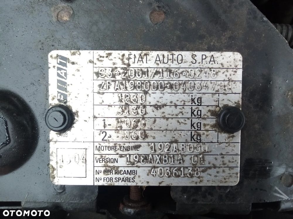 FIAT BRAVO II 07-10 DRZWI PRZÓD TYŁ PRAWE LEWE 620/B - 30