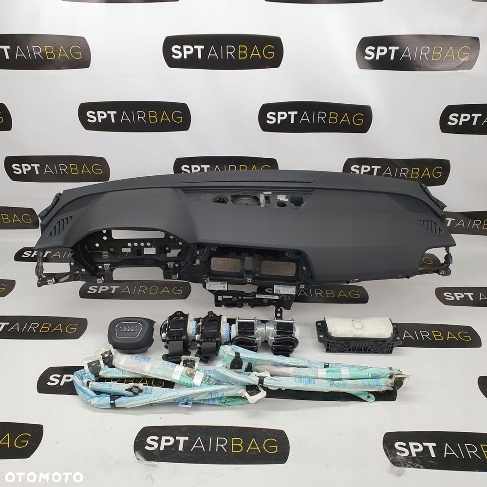 AUDI Q5 80A DESKA ROZDZIELCZA KONSOLA KOKPIT PULPIT PODUSZKI AIRBAG AIR BAG PASY KURTYNY KIT SET - 1