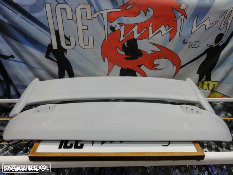 Aileron / lip / spoiler traseiro para Honda Civic EK 96-01 3 portas type r look com espaço para a 3ª luz de stop - 11
