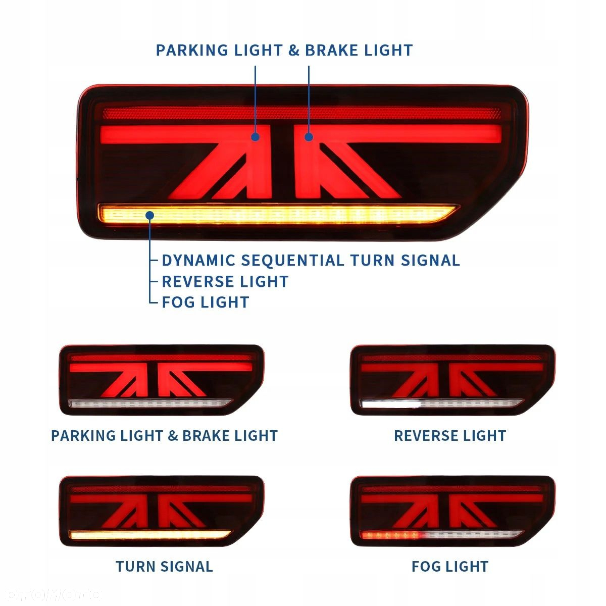Lampy tyl ne kpl Vland Full Led Neon Tuning Suzuki Jimny II 2 2018-2025 - 6