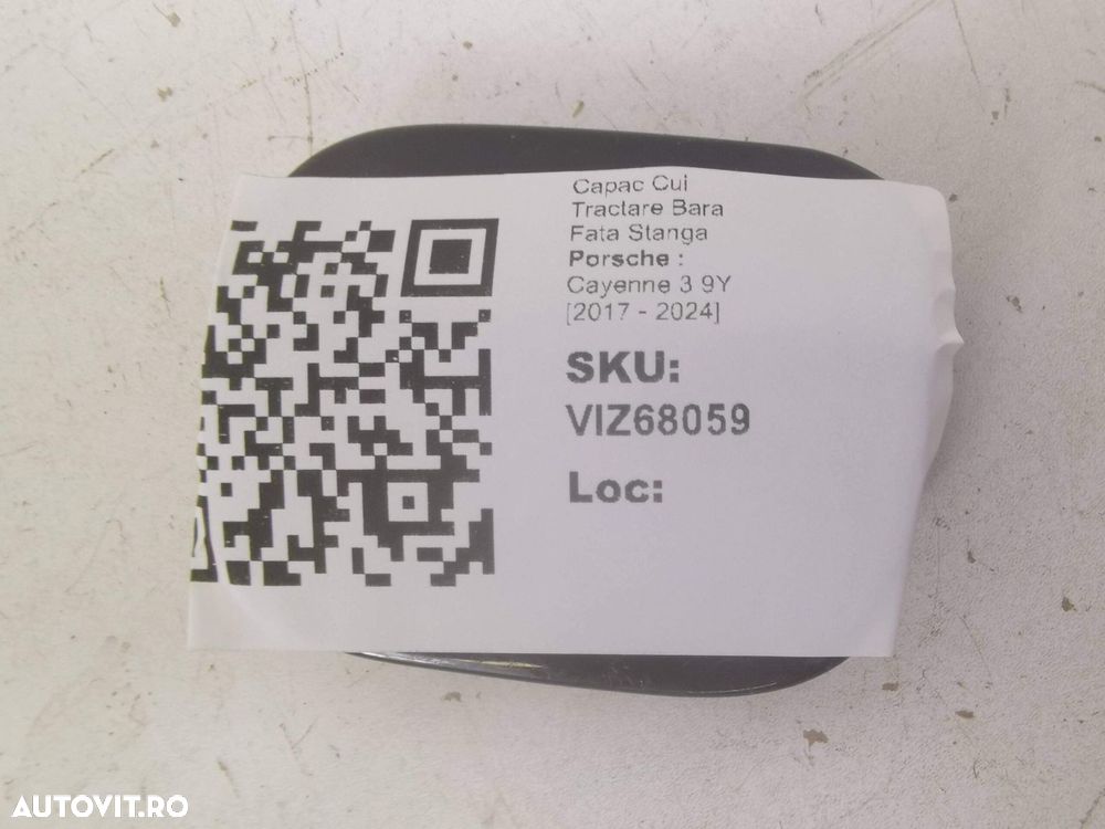 Capac Cui Tractare Bara Fata Stanga Porsche  Cayenne 3 9Y 2017 2018 20 - 4