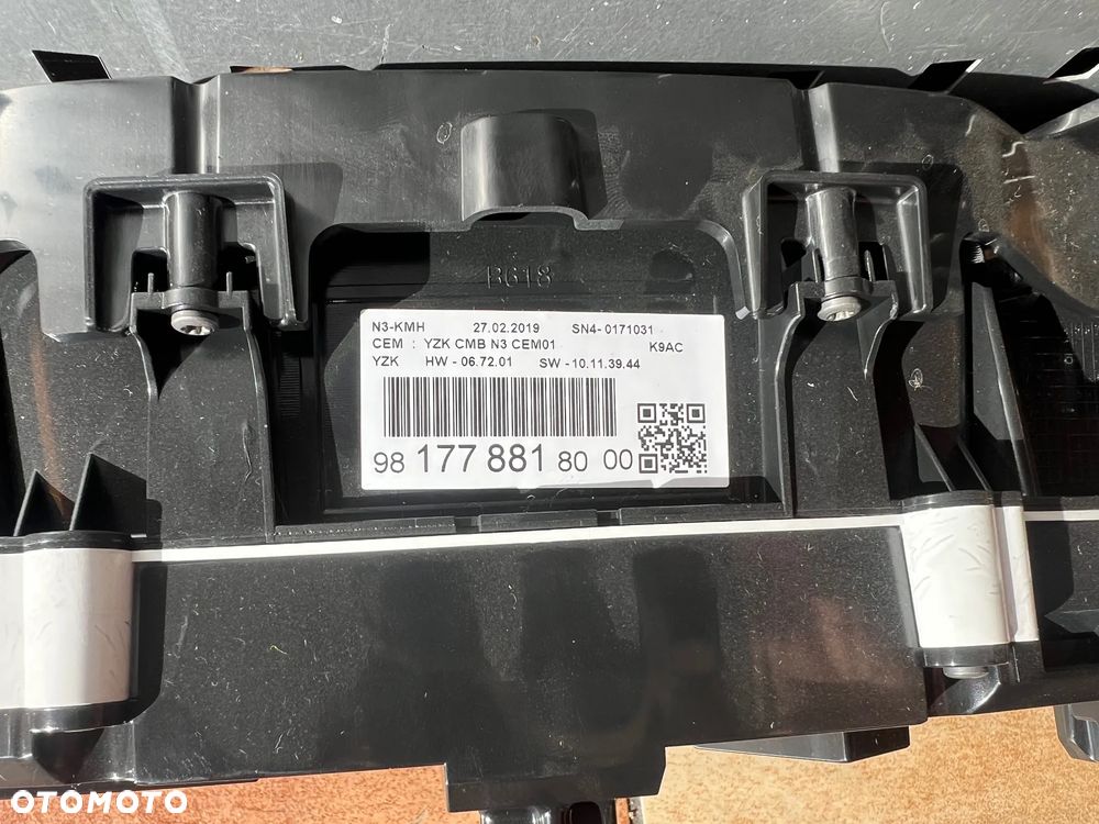 LICZNIK ZEGARY CITROEN BERLINGO III IV PARTNER 9817788180 - 3