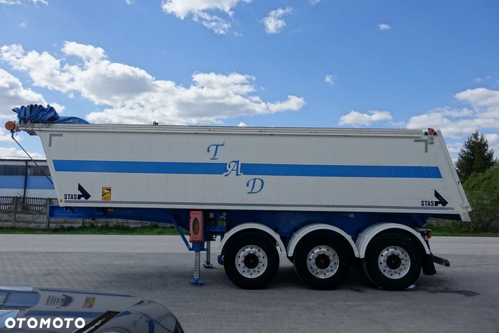 Stas WYWROTKA 26,5m3 / ALUMINIOWA /OSIE SAF /OŚ PODNOSZONA / ALUMINIOWE FELGI / SZYBER ZBOŻOWY / PLANDEKA - 9