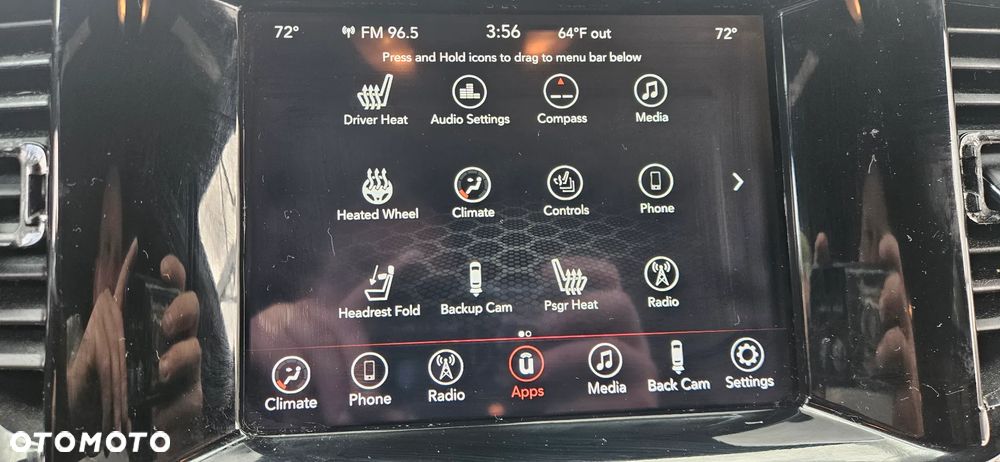 Dodge Durango III LIFT 2021- Fotel Fotele kanapa 2 rząd 3 rząd Tapicerka Boczki drzwi podłoga środek kolor czarny SKÓRA WELUR ZAMSZ 7 OSÓB grzane fotele - 30