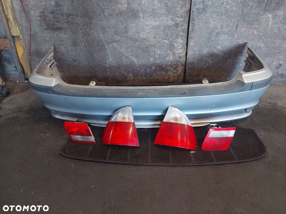 ZDERZAK TYŁ + LAMPY BMW E46 LIFT 320D 354/7 TITANSILBER METALLIC - 1