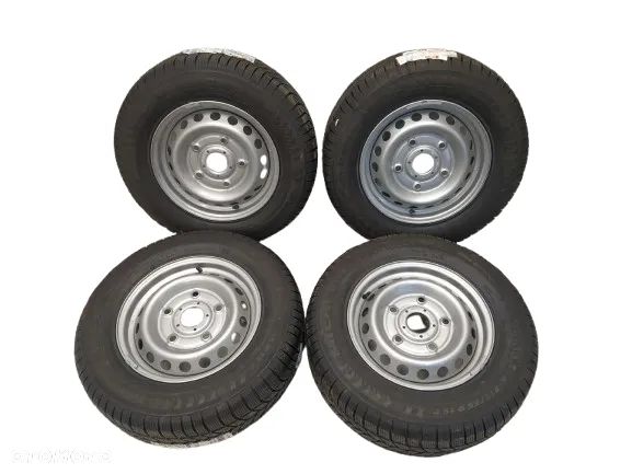 FORD TRANSIT CUSTOM 6,5x15 ORYGINALNE FELGI STALOWE R15 ET60 5X160 OPONY MICHELIN 215/65 KOŁA ZIMA BIEŻNIK ok 9.80mm - 1