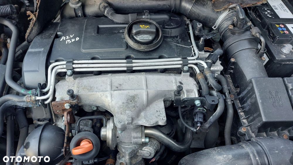 vw golf v touran passat b6 2.0 tdi silnik słupek bkd azv 121 tys km - 1