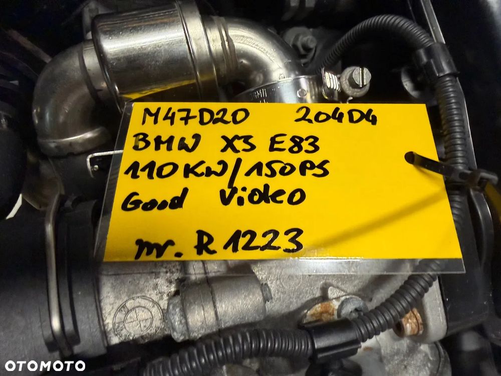 Silnik KOMPL BMW X3 m47 m47d20 x3 e83 film video 204D4 150PS - 5