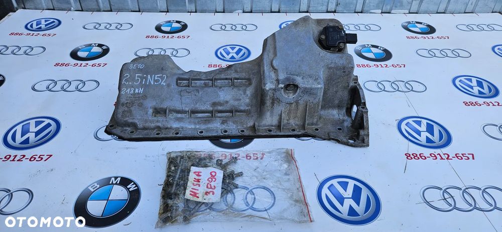 BMW 5 E60 E61 BMW 3 E90 2.5i 218 KM N52 kompletna miska oleju z czujnikiem 7607910 75163802