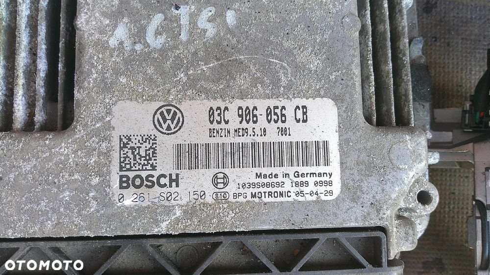 VW GOLF V 5 1.6 16V IMMO ZESTAW STARTOWY 03C906056CB - 3