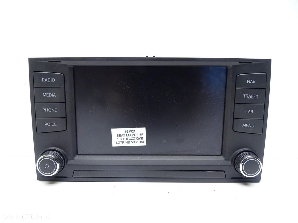 RADIO WYŚWIETLACZ PANEL EKRAN NAWIGACJA NAVI 5F0919604A SEAT LEON III - 1