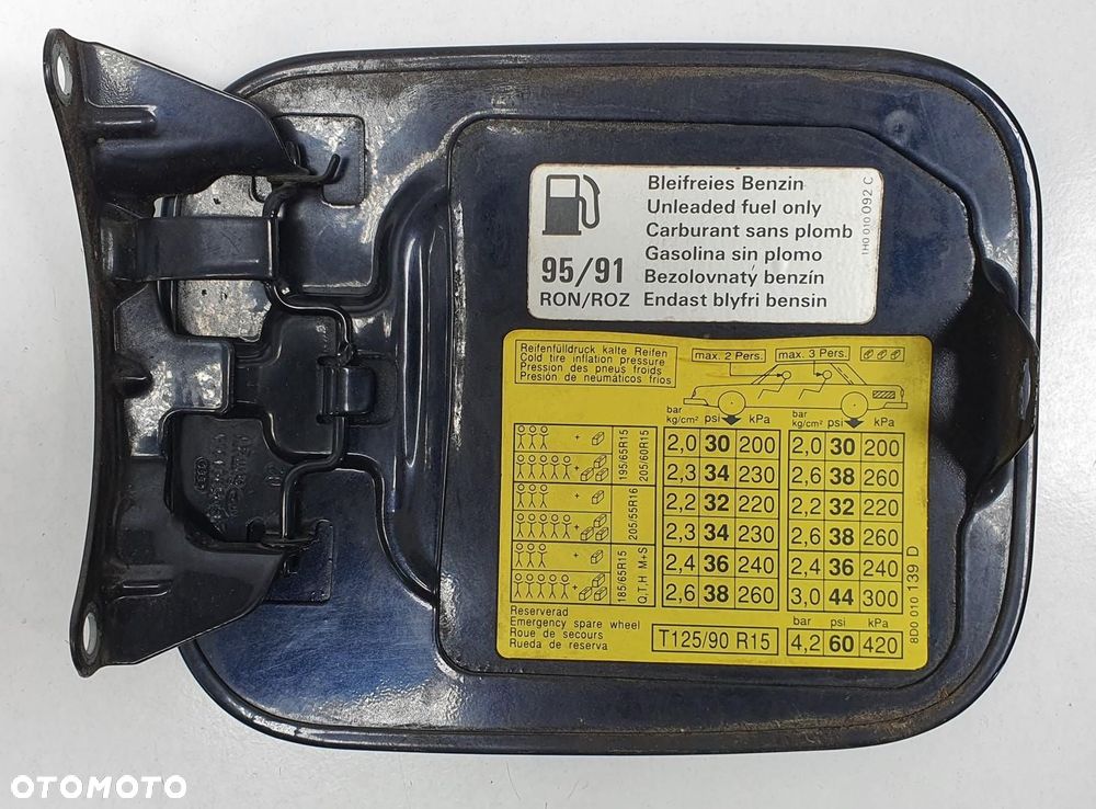KLAPKA WLEWU PALIWA LZ5L AUDI A4 B5 1H0010092C 8D0010139D - 3