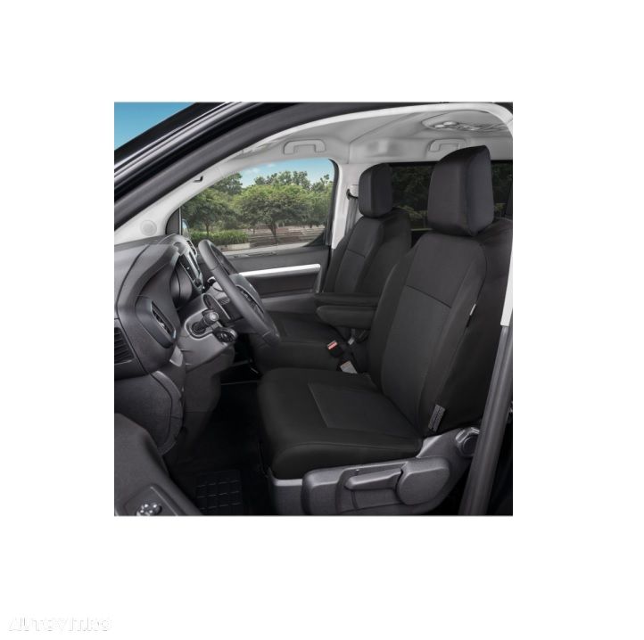 Set huse scaune auto Kegel Tailor Made Van DV1 + DV1 pentru Peugeot Expert 3, Traveller, Citroen Jumpy dupa 2016, Opel Vivaro C, Zafira Life dupa 2019, Toyota ProAce 2, ProAce Verso 2 dupa 2016, sofer + pa - 1