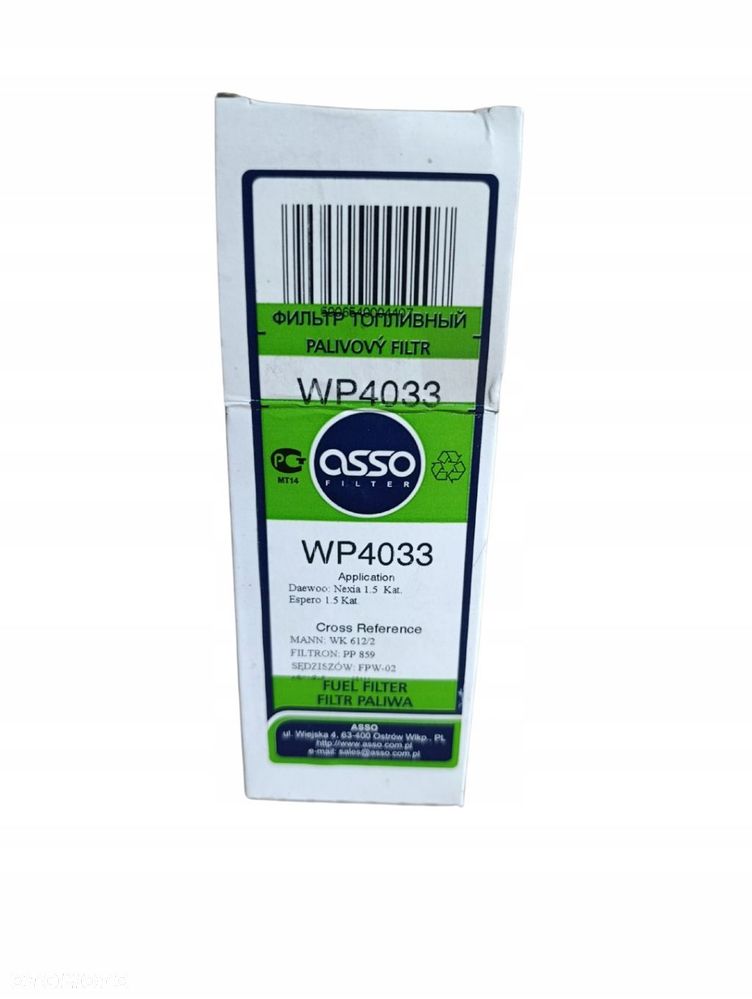 ASSO WP4033 FILTR PALIWA DAEWOO CHEVROLET CADILLAC WK612/2 PP859 FPW-02 - 4