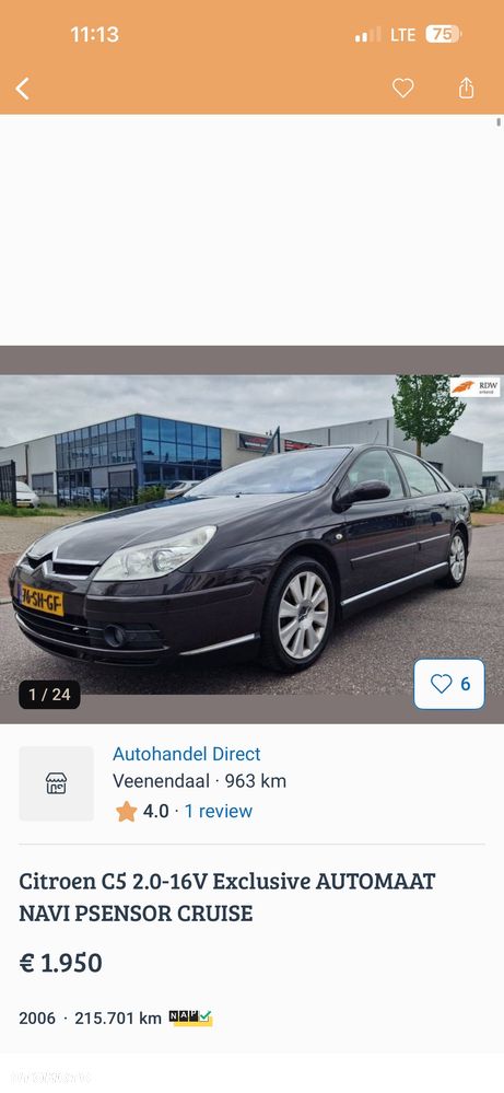 Citroën C5 2.0 16V Exclusive - 1