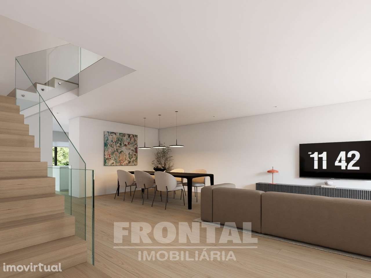 Moradias T3 de 2 e 3 Frentes em Condomínio Fechado com Piscina - Grande imagem: 2/16