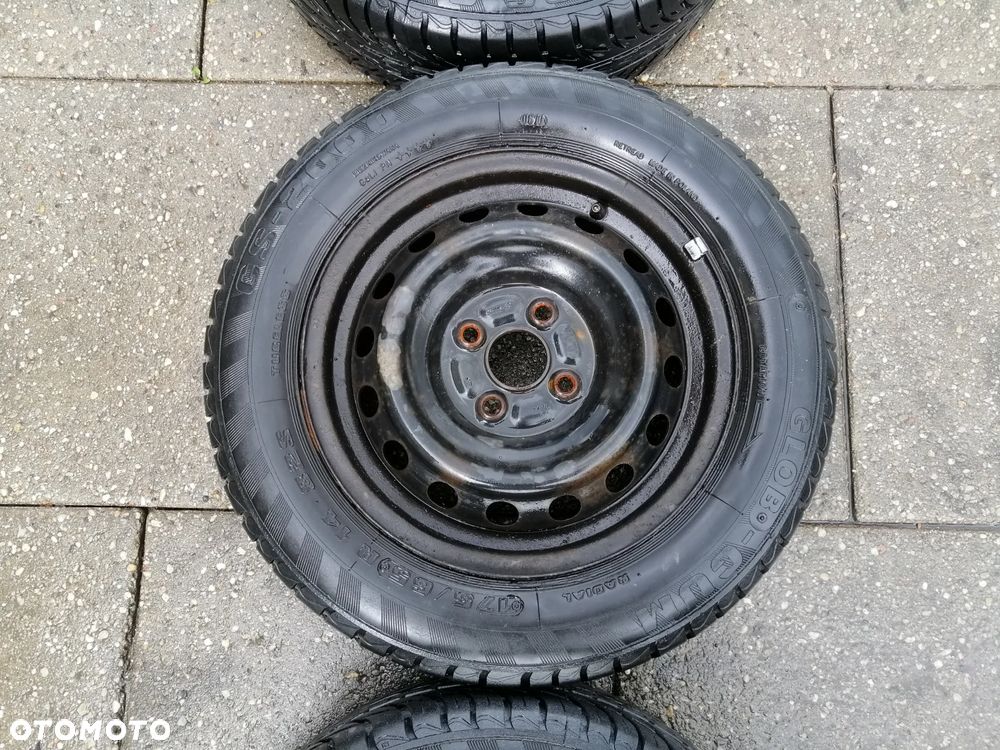 Toyota Yaris II komplet felg stalowych 4x100 ET39 z oponami zima 175/65 R14 - 3