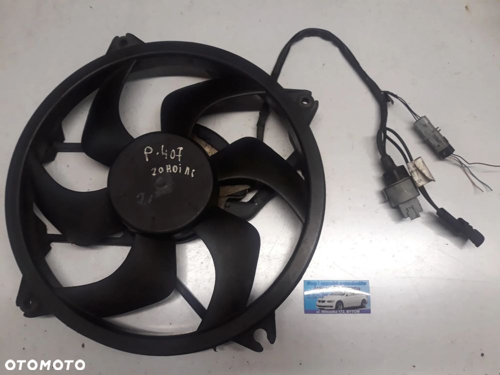WENTYLATOR CHŁODNICY PEUGEOT 407  2,0 HDI  2004r  1831504016   9653302780 - 1