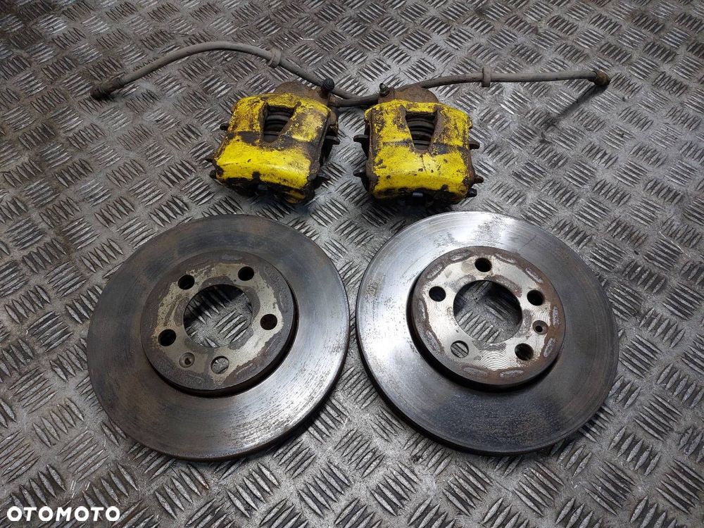 TARCZE HAMULCOWE PRZÓD + KLOCKI + ZACISKI SEAT LEON I 1.4 16V - 1