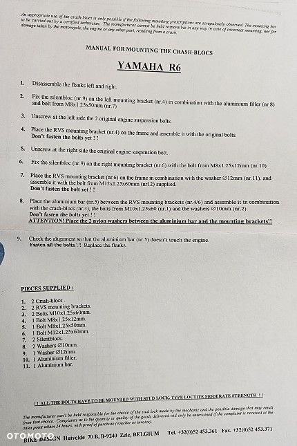 Crash Pady Bike Design CPYA-006 Yamaha YZF-R6 1999-2002 (RJ03) - 12
