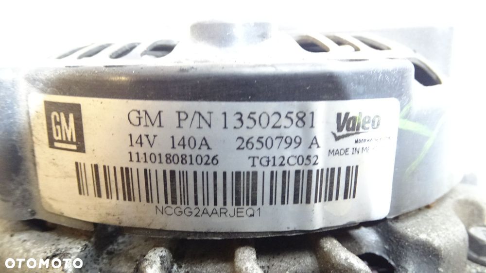 ALTERNATOR 140A VAUXHALL ASTRA J 2.0CDTI  13502581 - 8