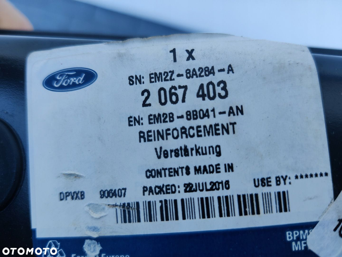 FORD S MAX MK2 15- EM2B PAS PRZEDNI GÓRNY NOWY ORG - 7