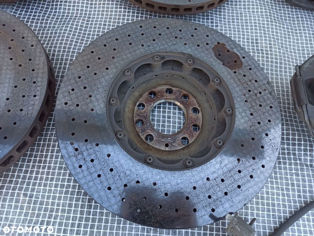 AUDI A8 S8 W12 D3 HAMULCE BREMBO KPL PRZÓD TYŁ CERAMIKA TARCZE ZACISKI - 14