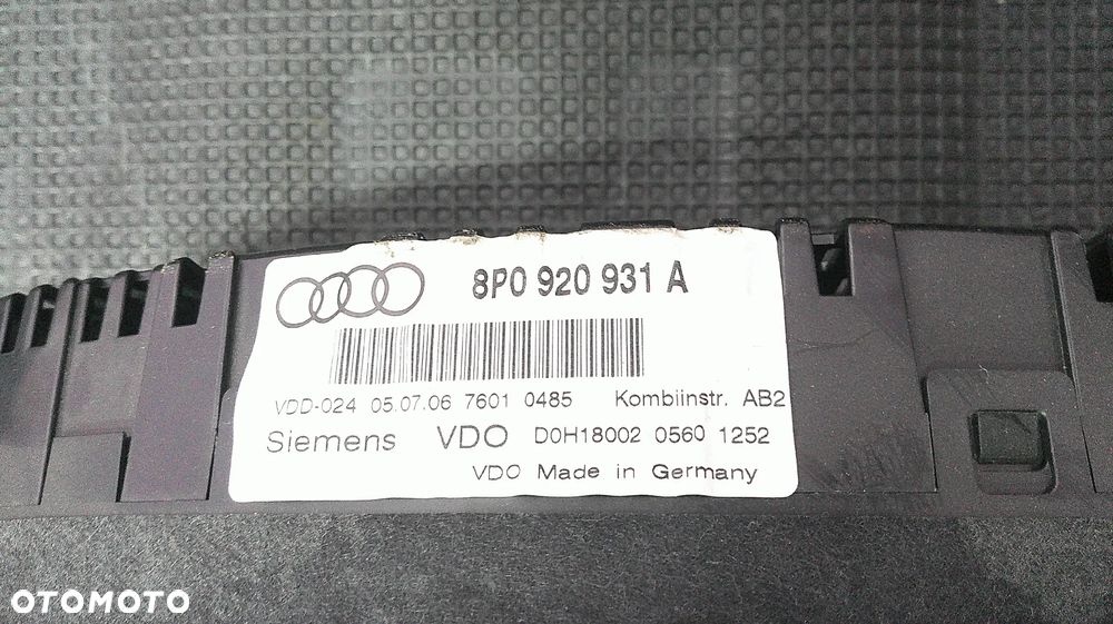 AUDI A3 8P 2.0 FSI IMMO ZESTAW STARTOWY 06F906056FR - 3