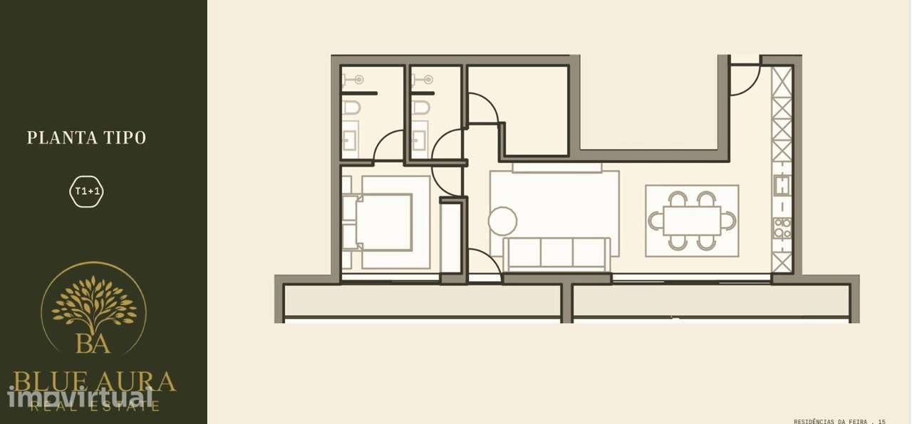 Apartamento T1+1 Venda em Penamaior,Paços de Ferreira - Grande imagem: 2/22