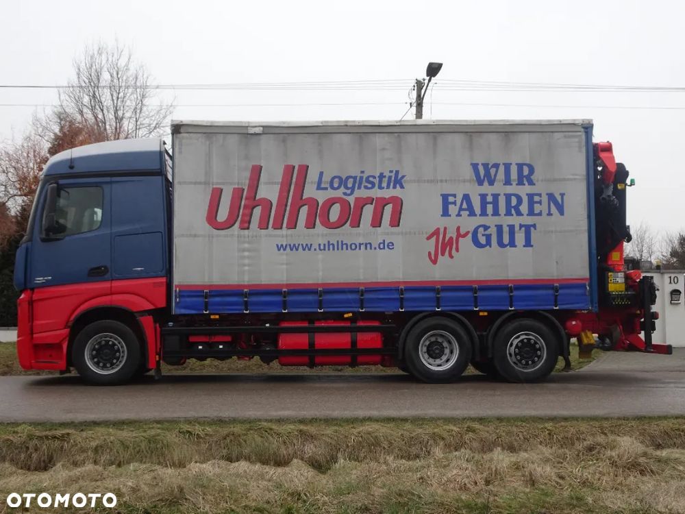 Mercedes-Benz Actros 2542 MP4 EURO 6 HDS Palfinger PK 18002 JIB firanka sprowadzony z Niemiec stan idealny zestaw z przyczepa - 4