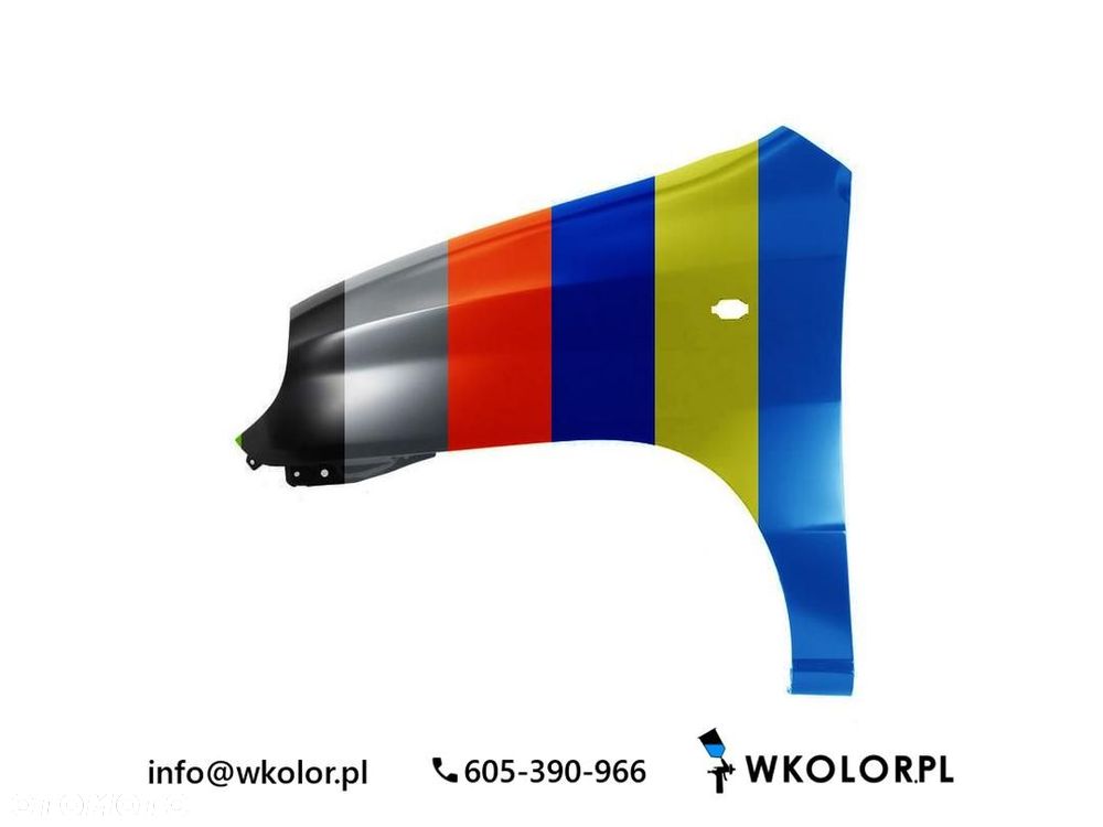 NOWY BŁOTNIK HYUNDAI ATOS 2003-2008 LAKIEROWANY W KOLOR - 1